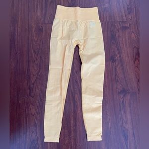 Yellow gymshark leggings
